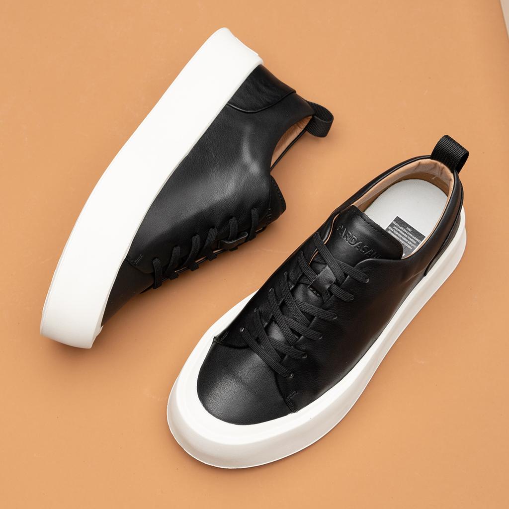 2025 Direct Supply Men's Shoes Trendy Shoes Autumn Fashion Retro High-end Men's Casual Shoes Platform Non-slip Versatile Lace-up Shoes