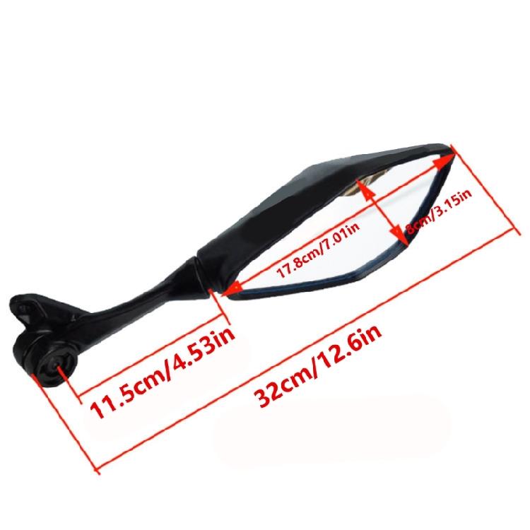 Stoßfeste Rückspiegel für Motorräder Gewährleistung der Haltbarkeit Stadtfahrten Sportmotorräder Lange Fahrten Straßenfahrten