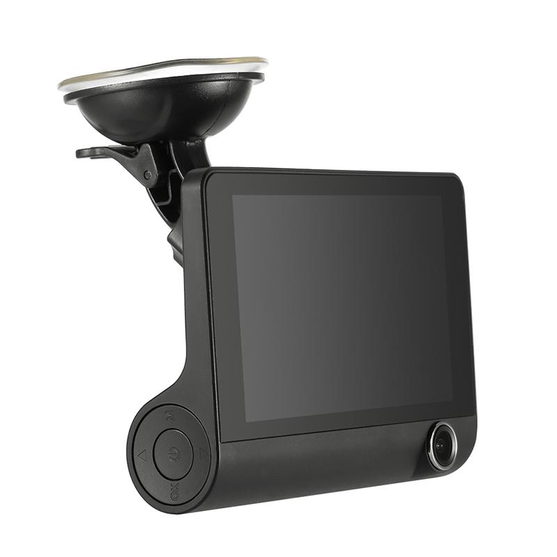 Car Black Box 4.0 Inch IPS Screen 3 Lens Dual Lens Car Video Recorder DVR Car Camera Dash Cam with Rearview Camera
