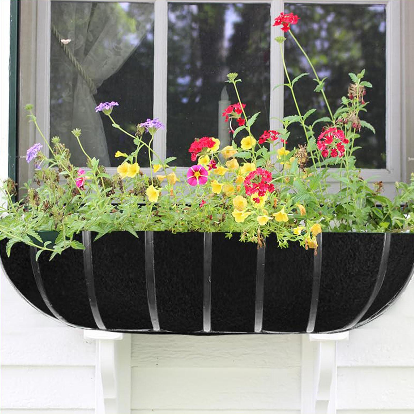 

3pcs 24/30/36 Inch Hanging Basket Liner Flower Planter Replacement Liner Lock in Moisture Courtyard Garden Flower Baskets Supply