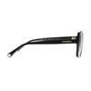 CHANEL temple logo plastic square sunglasses women's black