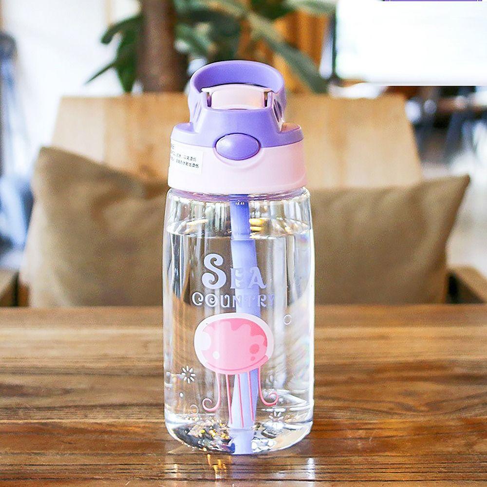 with Flip Straw Water Sippy Cups Leakproof Drinking Cup Sports Bottles  for Student Outdoor Sports