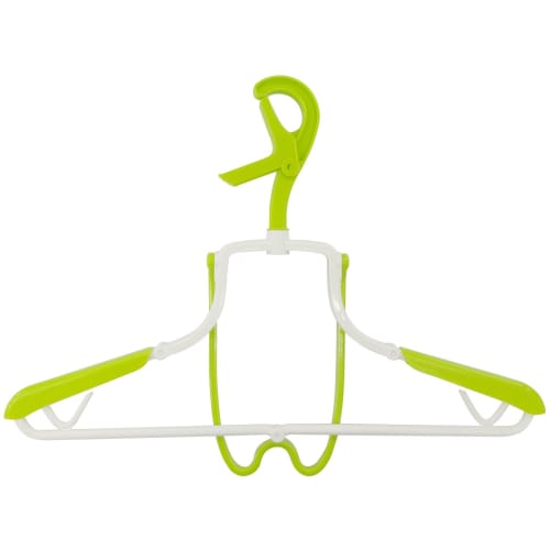 Kokubo Industries Kokubo Brilliant Folding Hoodie Hanger (Green, KL-064) for Quickly Drying Hoodies