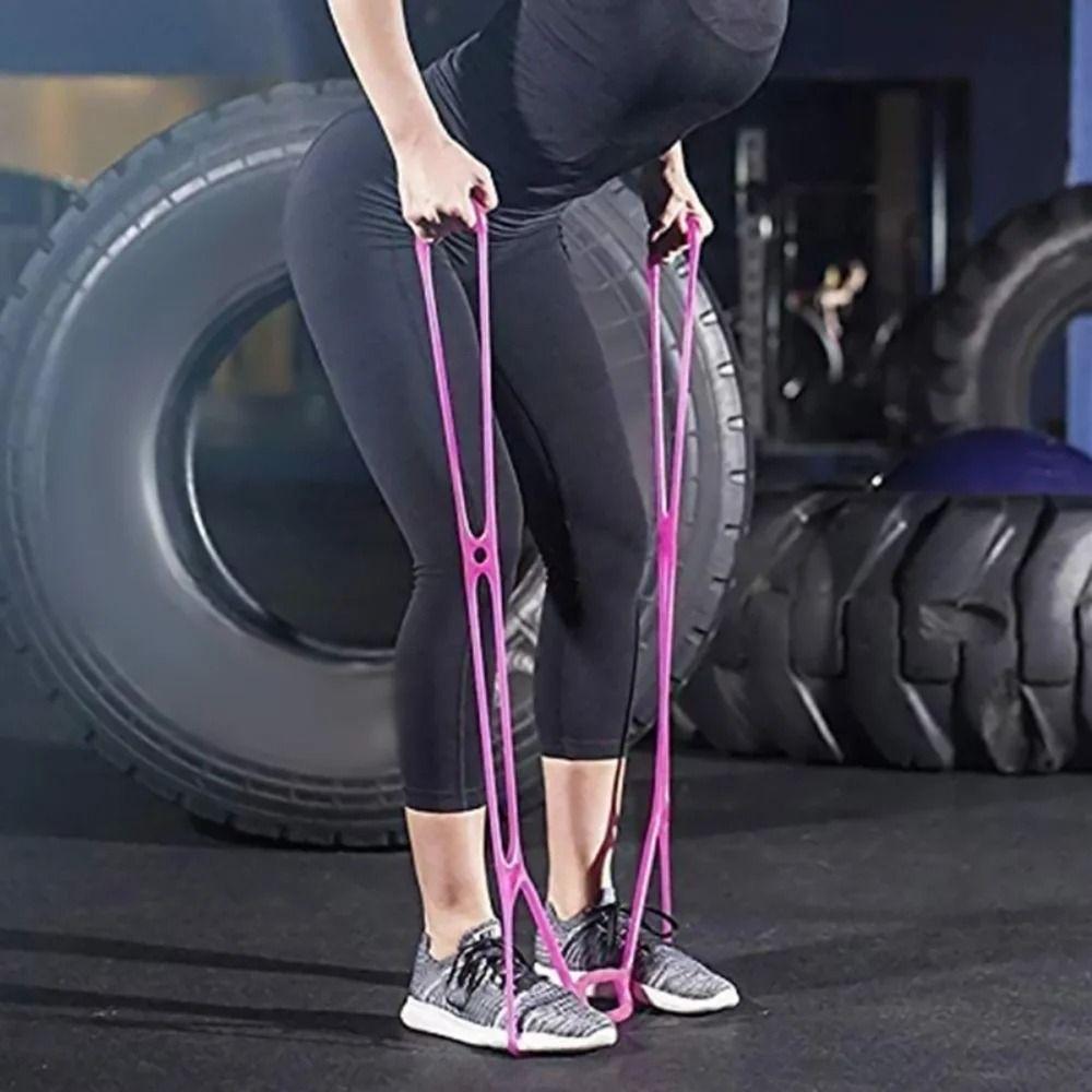 Fascia Elastica Yoga 7 Anelli Silicone Flessibile Elastico Stretcher Assistenza Trazioni Palestra Esercizio