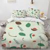 Cute Avocado Bedding Set For Girls Boys Kids Cartoon Sports Avocado Comforter Cover Set Kawaiiative Duvet Cover 2Pcs Bedclothes