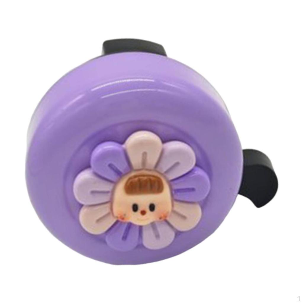 Beautiful Bike Alarm Children's Bell Parts Flower Pattern Aluminum Round Electric Mountain
