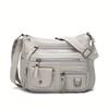 Vintage Women's Leather Crossbody Bags, Multi-layer Large Capacity Shoulder Bag, Suitable for Commuting and Travel Occasions
