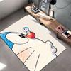 Cartoon Cat with Red Nose Style suitable as a non-slip mat for the living room or bedroom sofa