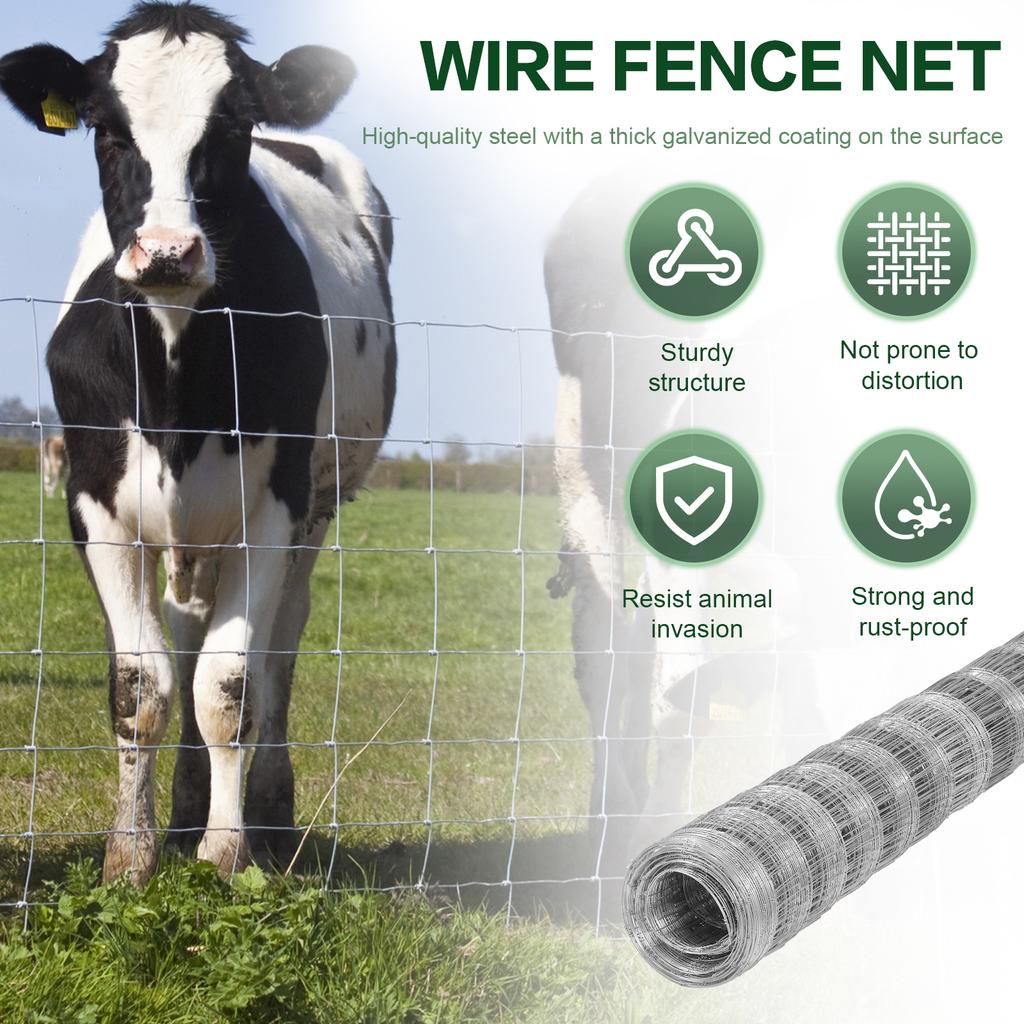 Galvanized Poultry Breeding Fence Chicken Wire Mesh Fence Hardware Cloth for Yard Garden and Animal Chicken Coop Protection