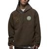 Jordan Felpa con cappuccio in pile con logo serie CNY con coulisse da uomo color marrone chiaro FB1451-274