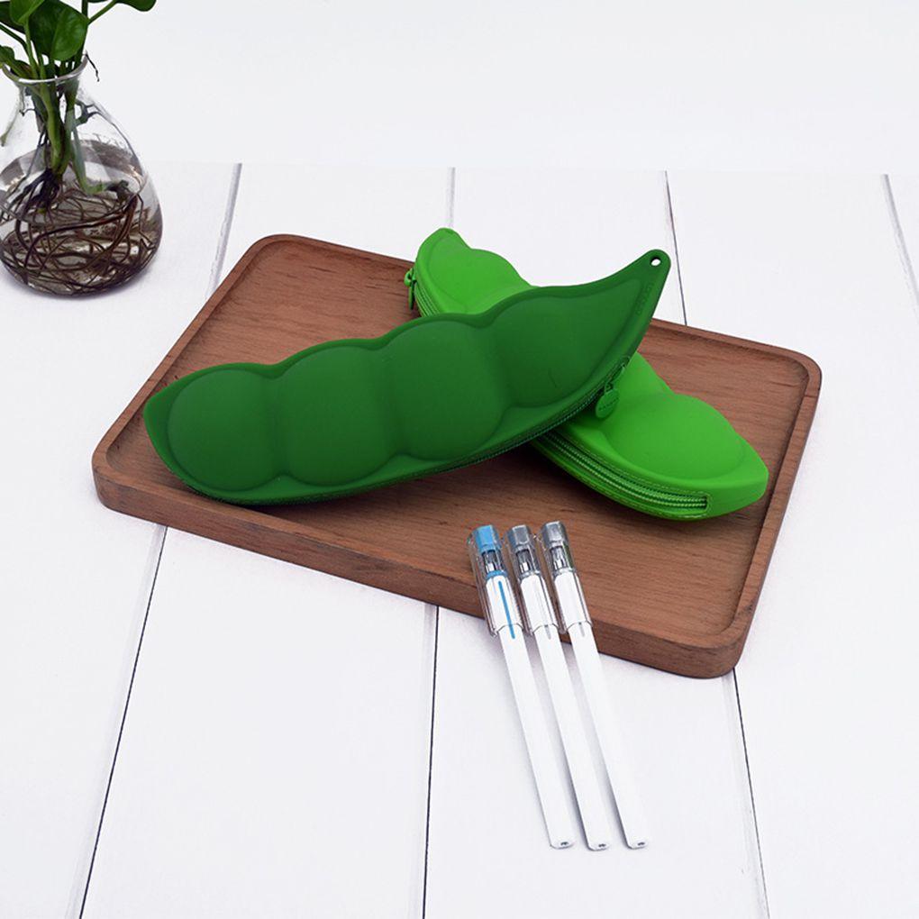 Силиконовые пеналы в форме баклажана, моркови и стручков, Силиконовый пенал-карандашница в форме студентов, Канцелярская сумка для хранения косметики