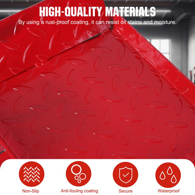 Garage Car Lift 2Pcs Metal Hydraulic Auto Repair Ramps 5 Ton Capacity 98 to 15 Inches Height Control Tire Replacement Tool