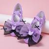 Mädchen Tanzschuhe Weiche Sohle Kinder Ballettschuhe Tanzschuhe Niedlich Bühnenauftritt Katzenpfoten Schuhe Schleifendekoration