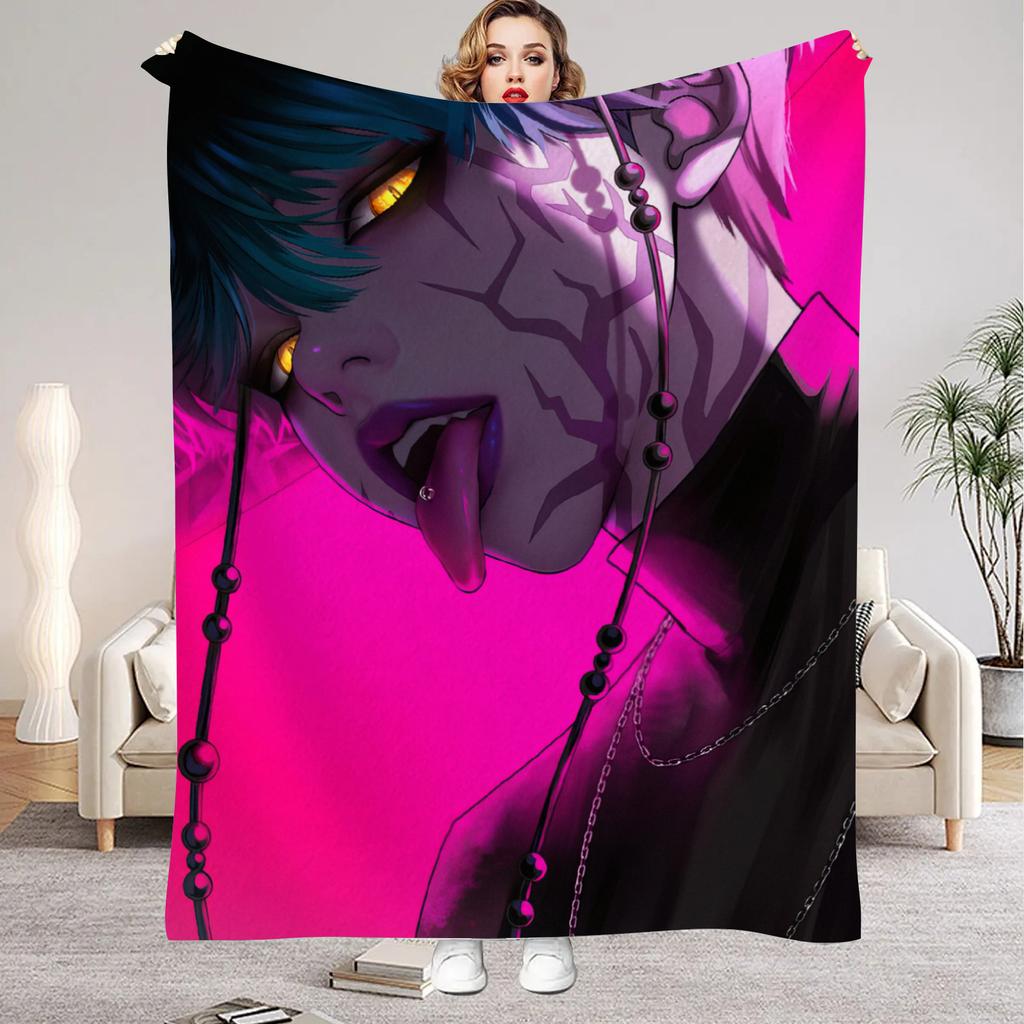 Huntrix Blankets K Pop Demon Hunters Rumi Zoey Mira Soft Warm Throw Blanket Kids Living Room Couch Sofa Bed Christmas Giftsmas