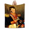 Military Portrait Blanket for All Seasons Blanket Lunch Break Throw Gift