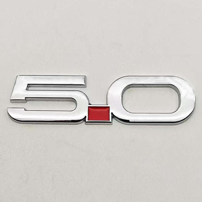 cjgnvt1 3D Metal Car Styling 5.0 COYOTE V8 Logo Badge Rear Trunk Emblem Fender Side Sticker For Ford Mustang GT SHELBY Auto Accessories