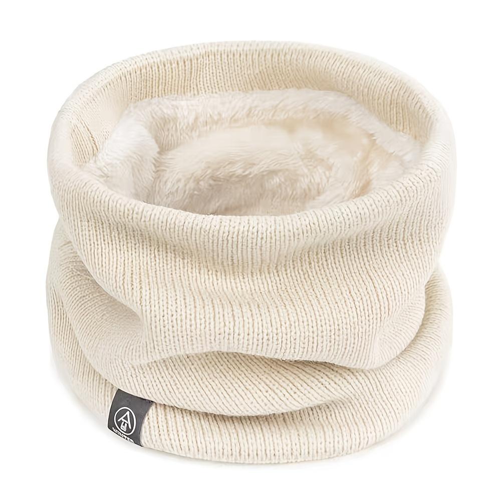 1pc Winter Sports Knit Scarf Integrated Mask-100% Polyester Thickened Warmth Multifunctional Neck Gaiter for Outdoor Activities
