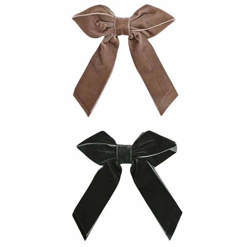 Kinder französischer Samt Schleife Haarspange - Einfach, Vielseitig, Elegant Top Clip