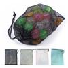 High Quality Storage Pouch Drawstring Bag Nylon Mesh Multi Purpose Home Travel Outdoor Activity Pouch Laundry Bag