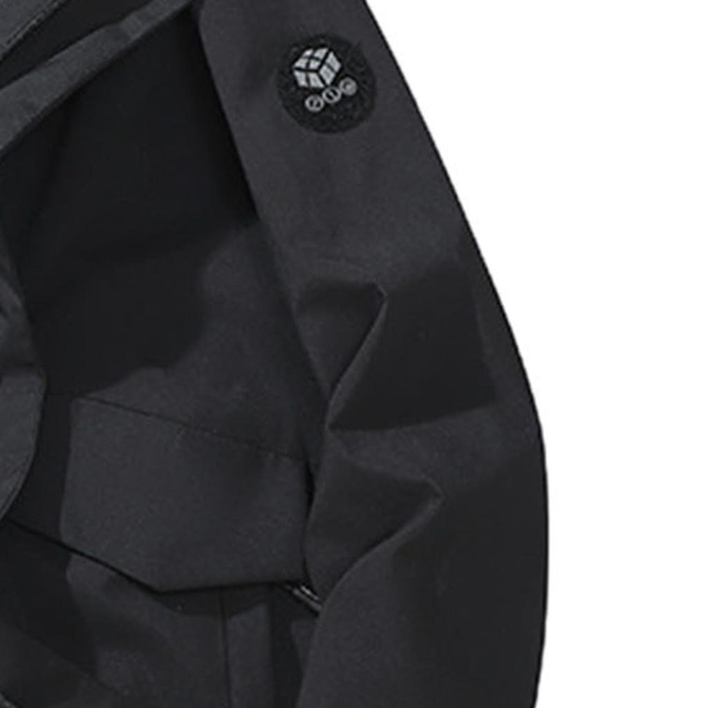 Dámská jednobarevná outdoorová souprava s dlouhým rukávem a kapucí, větruodolná a voděodolná tenká bunda