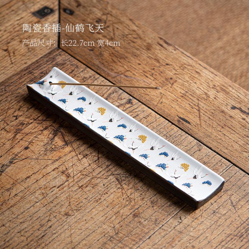 

New Antique Chinese Enamel Ceramic Line Incense Home Indoor Incense Holder Decoration Incense Insert Tool Supplies 2025 New