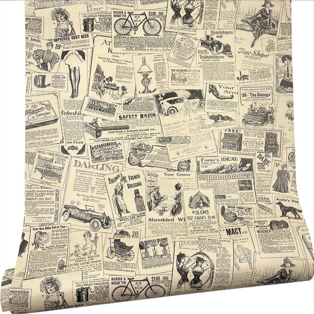 45 см Винтажные обои отклеивающиеся самоклеящиеся съемные Обои спальня Сделай сам Ностальгические обои домашний декор наклейка на стену 45cmx1m