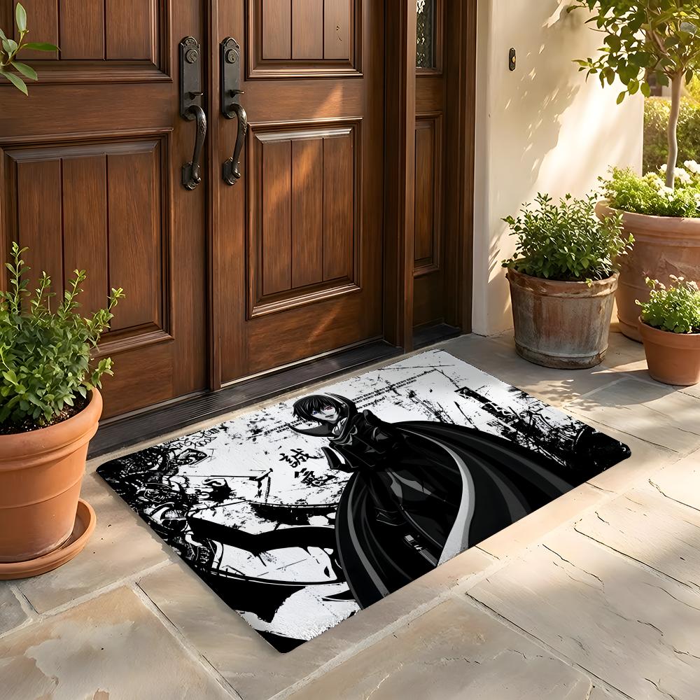 Floor Mat Soft Flannel Rug Non-Slip Absorbent Mat for Bathroom Bedroom Home Decor L-Lelouch of the Rebellion Anime