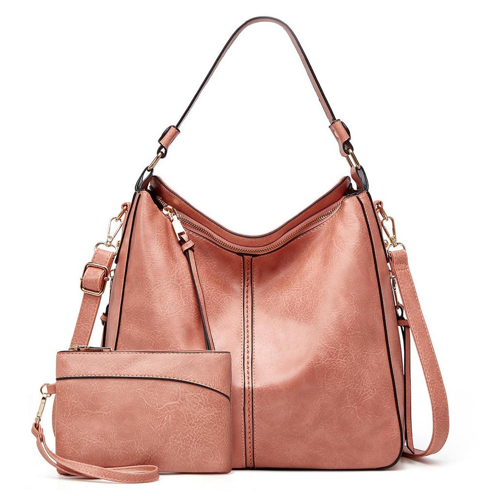 2022 Women's PU Handbag Set: European & American Style Crossbody and Shoulder Bag Trio