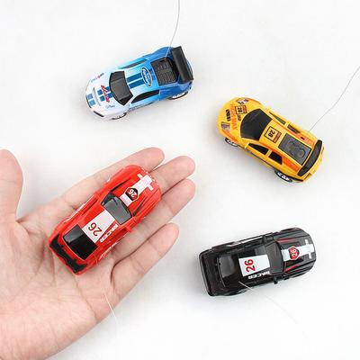 Coke Can Remote Control Racing Vehicle Battery Operated RC Racing Car LED Lights Micro Racing Car with Roadblocks Christmas Gift