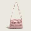 Women's Bag 2025 Ballet Style Sweet Bow Pink Bag Women's Trendy Large Capacity Shoulder Crossbody Tote Bag