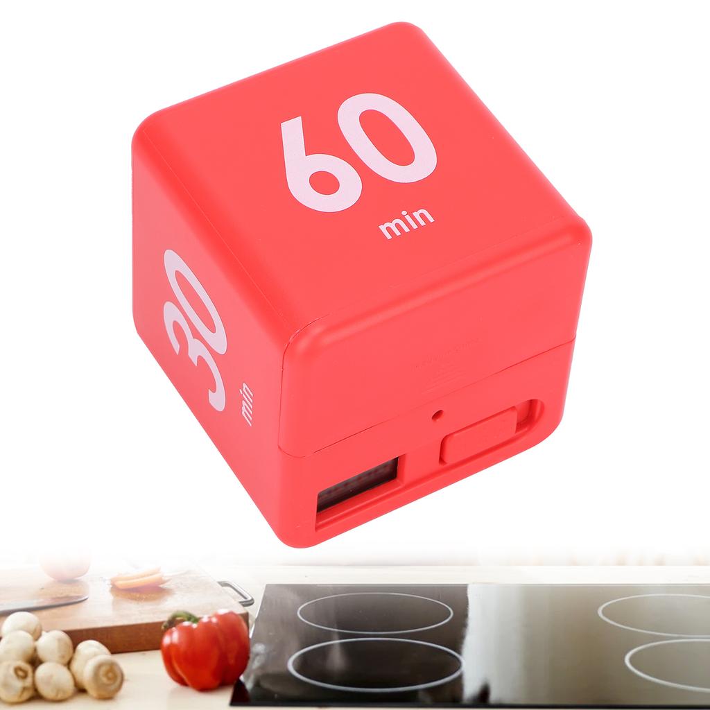 Plastic Cube Timer Gravity Sensor Flip Timer Workout Countdown Timer for Time Management