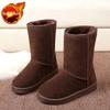 Fashion Non Slip Snow Boots for Women Warm Fleece-Lined Chunky Mid Calf Padded Winter 2025 Novelty Woman Shoes High Quality Trend Sale