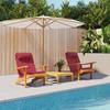 Adirondack Chair Cushions, 2 Pcs., Wine Red, Oxford