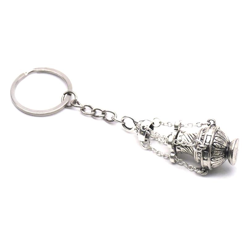 Křesťanská kadidelnice pro hořák klíčenka kovová kadidelnice náboženská pro kroužek na klíče šperk taška přívěsek do auta klíčenka pro domov kancelář