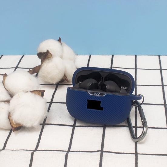 Pouzdro na sluchátka odolné proti nárazům se závěsným háčkem 360stupňový ochranný silikonový kryt sluchátek pro JBLVibe Beam