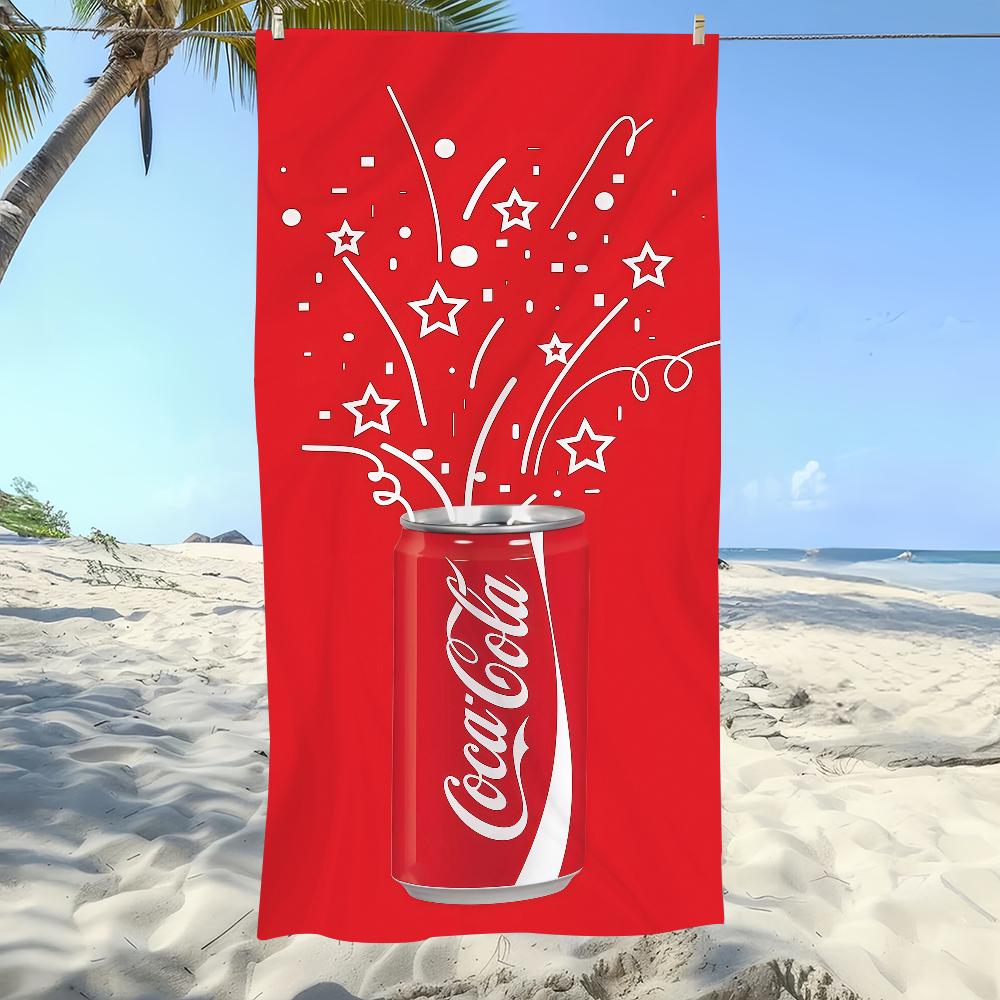 Mode C-CocaS C-Cola-S Kunst Handtuch Strand Übergröße Weich Ultra Saugfähig Schnell Trocknend Groß Pool Reise Camping Badezimmer
