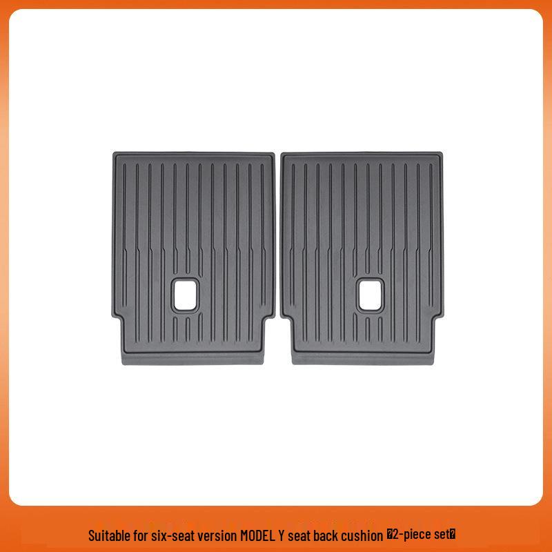 Tesla Model Y 6-Seater Front & Rear TPE Trunk and Seat Back Mats.