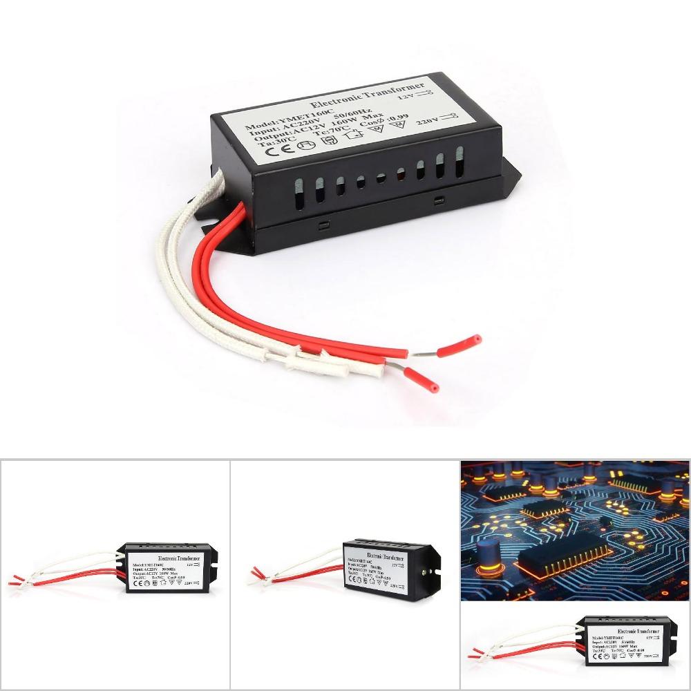 220V To 12V Electronic Transformer Dimming Segmentation Smart Power Supply Driver Remote Control 60W/120W/160W Voltage Converter