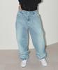 NYXX Cat Washed Denim Pants Light Blue