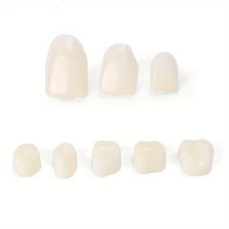 50Pcs/Box Dental Crowns Resin Realistic Dental Crowns Porcelain Temporary Teeth Crown Oral Teeth Whitening Anterior Molar Crown.
