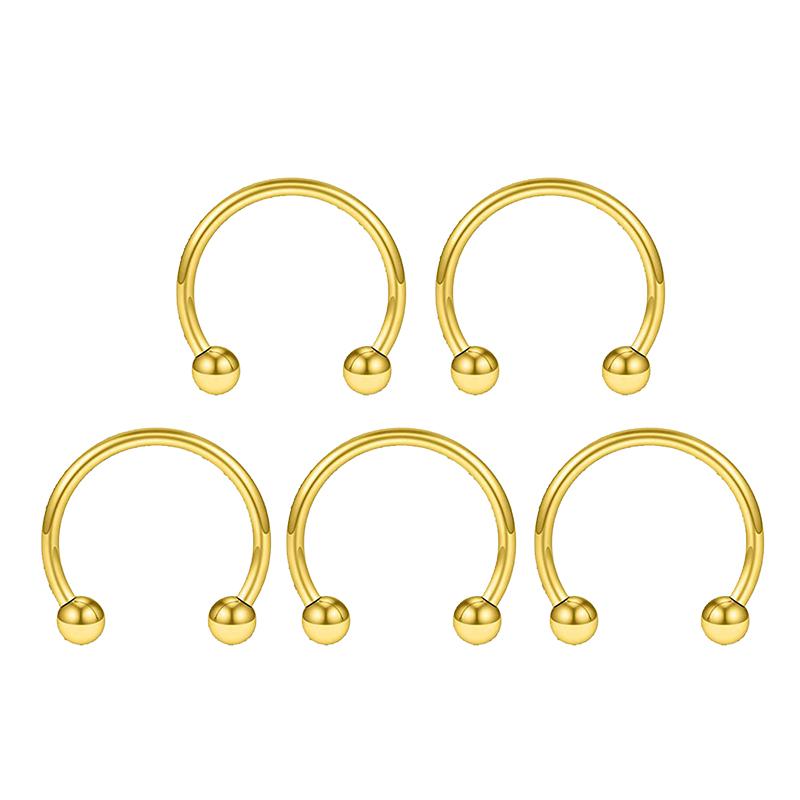 1pc 316L Stainless Steel Lip Rings Studs Labret Piercing Master Earrings Septum Nose Hoops Unisex Women Punk Cool Body Jewelry