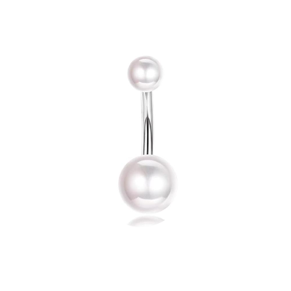 9pcs Set Trendy Classic Arc Double Head Shiny Round Zircon Navel Ring for Women Men Stainless Steel Piercing Body Jewelry Sets