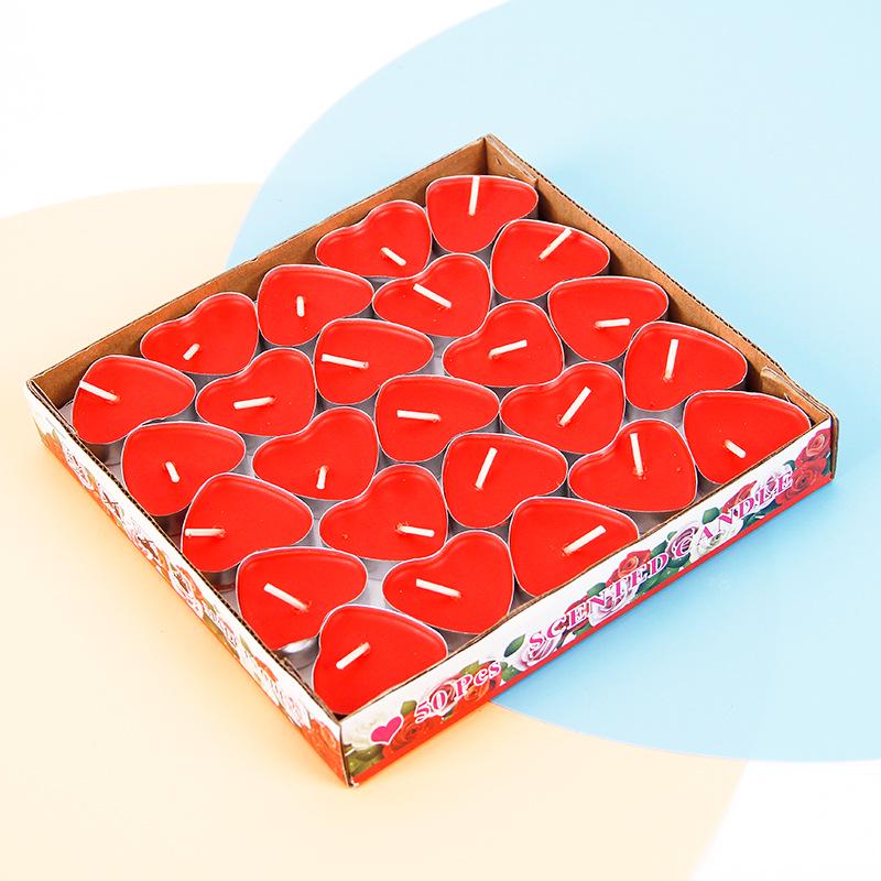 Heart-shaped Scented Tealights for Romantic Proposals and Birthdays