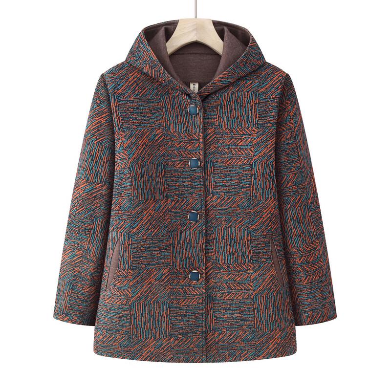 Women's Plus Size Hooded Jacket