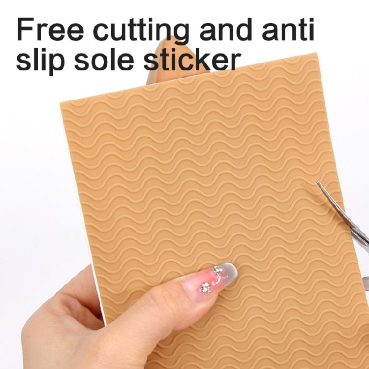Retangular Adhesive Shoe Tread Patches Slip Resistant Shoe Tread Cushioning Pad Large Textured Shoe Protectors Pad