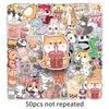 Cute Cartoon Pet Stickers - 50 Waterproof Sheets for Laptop & Notebook Decoration