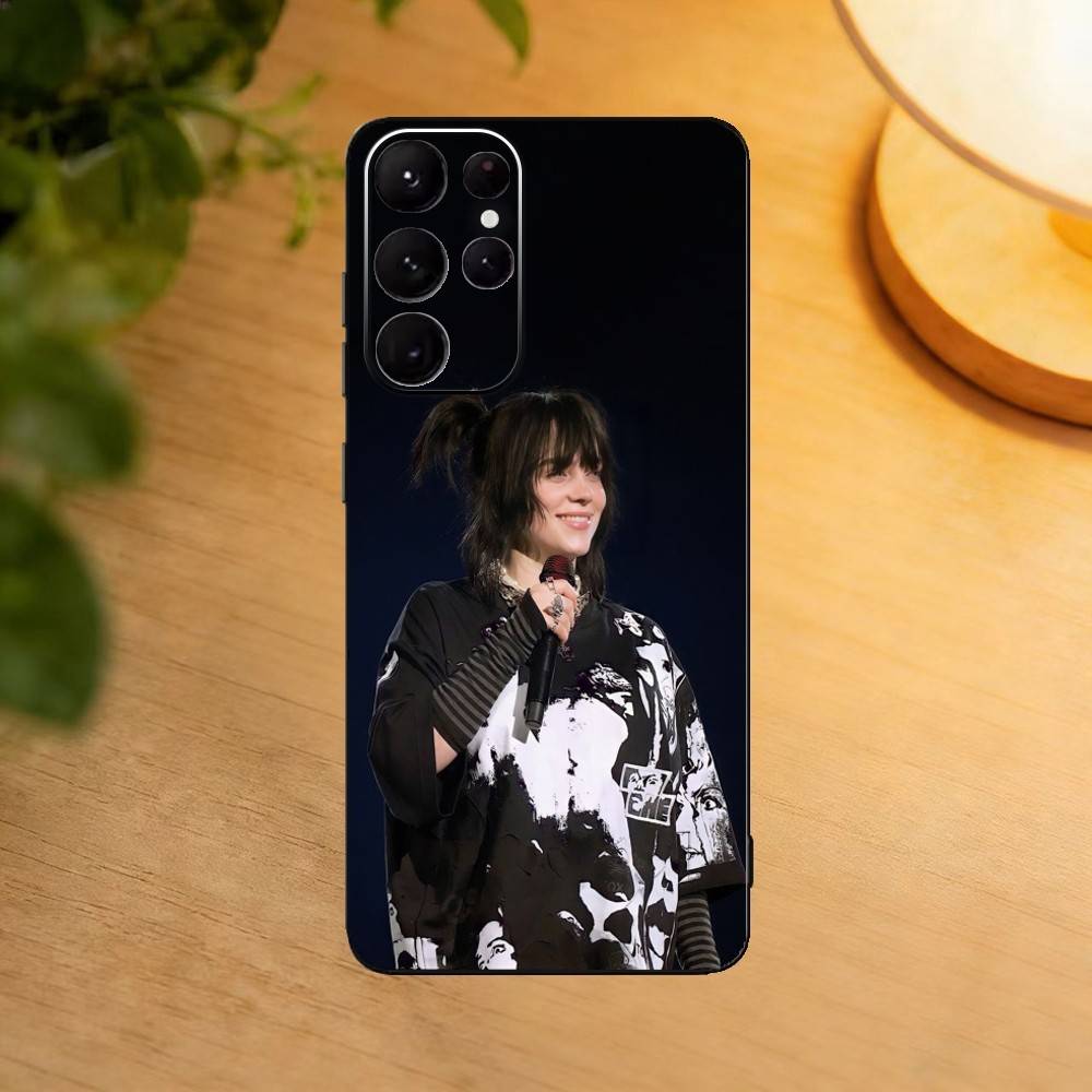 

Знаменитая S-певица B-Билли Айлиш Чехол для телефона Samsung S25, S24, S21, S22, S23, S30, Ultra, S20, Plus, Fe, Lite Черный корпус Samsung S20fe