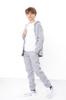 Warmer Jungen-Teenager-Set – Einfarbiger Reißverschluss-Hoodie & Bequeme Jogginghose, Winter 6421-025 HC