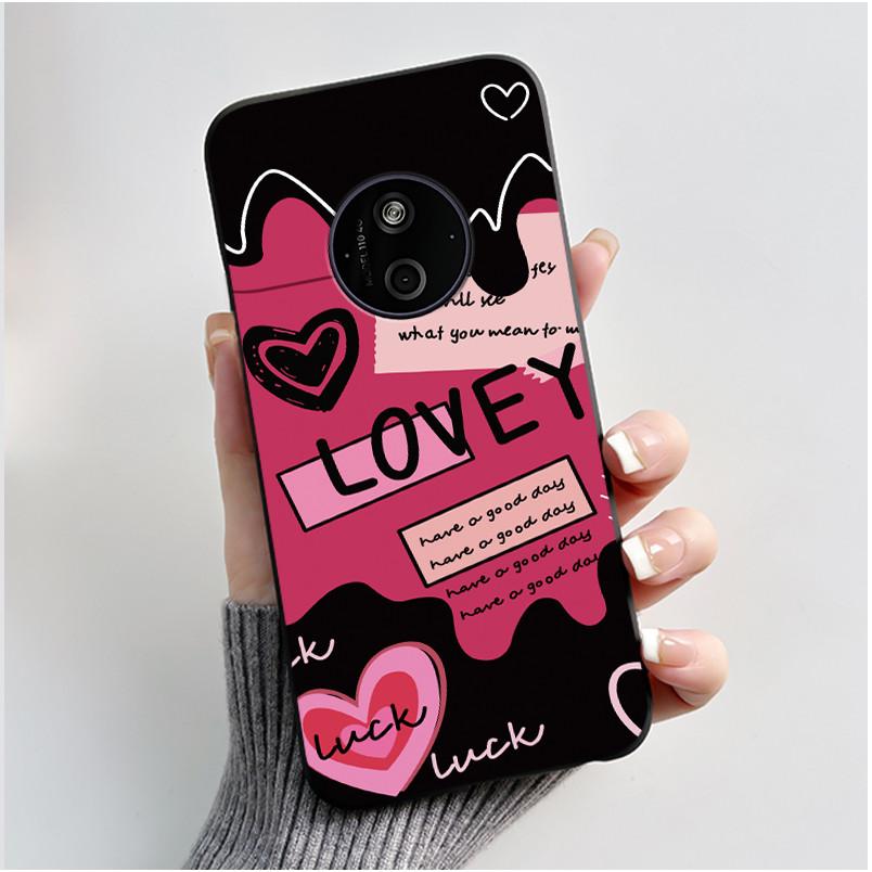 Casing For Nokia 125 110 4G 2024 HMD 110 Case Aesthetic Luxury Cute Cool Boys Girls Soft Silicone Black Matte Phone Cover Shell