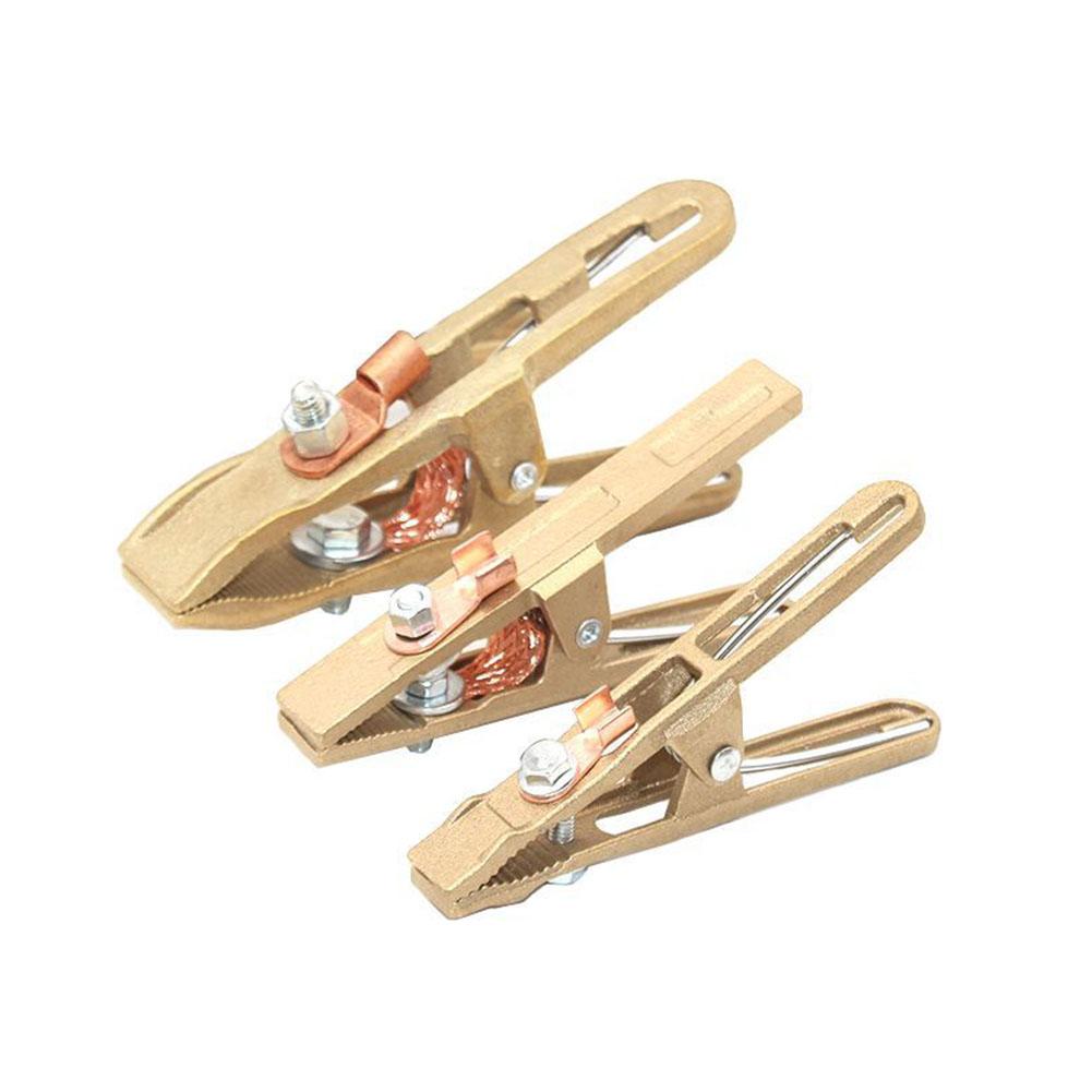 Welding Ground Clamp A Shape Welding Earth Ground Cable Clip Clamp Brass For Welding Machine Ground Clip 260A 300A 500A